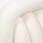 Tabouret décoratif en forme de nœud pour la décoration intérieure - Pouf au design inspiré de l'art moderne, parfait pour une coiffeuse, une chambre ou un salon - 18, Blanc