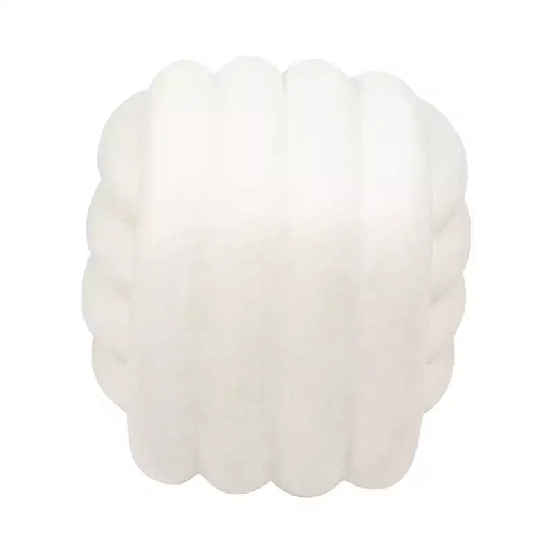 Tabouret décoratif en forme de nœud pour la décoration intérieure - Pouf au design inspiré de l'art moderne, parfait pour une coiffeuse, une chambre ou un salon - 18, Blanc