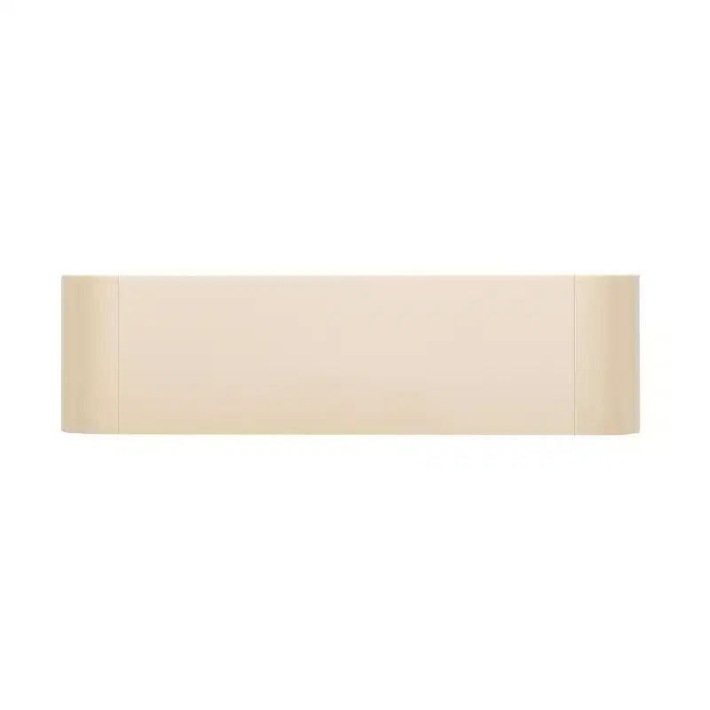 Console d'entrée minimaliste Whisen avec courbes douces et arrondies, tiroirs rainurés élégants et surface brillante durable