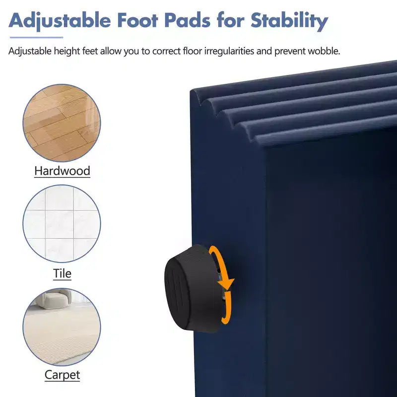 Console d'entrée minimaliste Whisen avec courbes douces et arrondies, tiroirs rainurés élégants et surface brillante durable