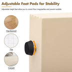 Console d'entrée minimaliste Whisen avec courbes douces et arrondies, tiroirs rainurés élégants et surface brillante durable