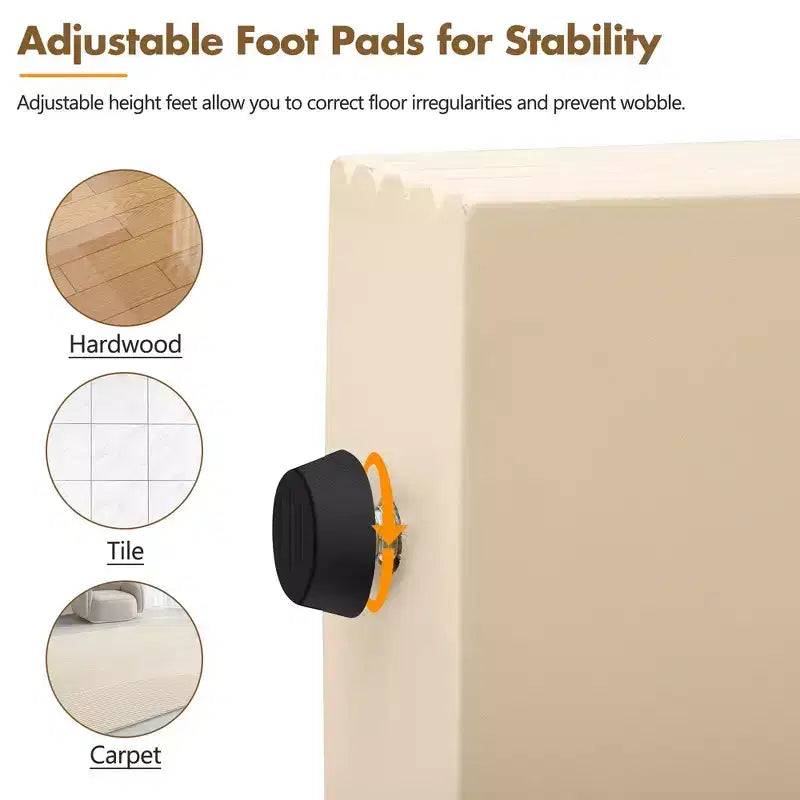 Console d'entrée minimaliste Whisen avec courbes douces et arrondies, tiroirs rainurés élégants et surface brillante durable