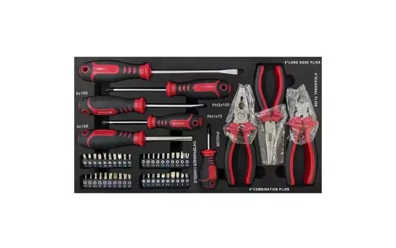 Servante d'atelier en acier robuste avec 3 tiroirs à roulement à billes et un bac de rangement supérieur - Conception verrouillable pour garages, ateliers et entrepôts, couleur bleue