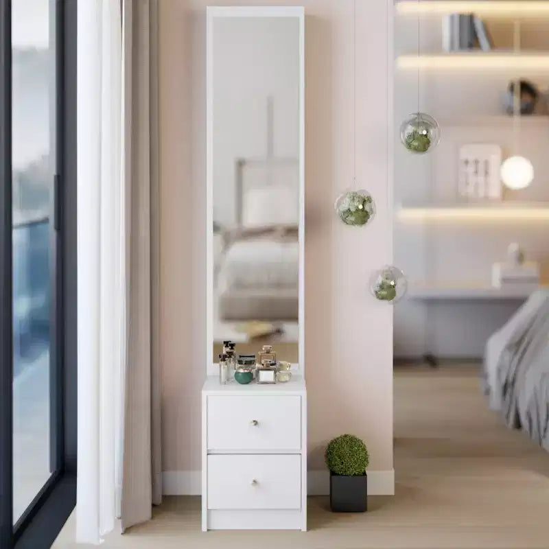 Longueur 11,8 x Largeur 15,7 x Hauteur 63 Armoire de rangement avec miroir simple et élégant, Armoire miroir pleine longueur, Miroir extra large