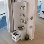 Longueur 11,8 x Largeur 15,7 x Hauteur 63 Armoire de rangement avec miroir simple et élégant, Armoire miroir pleine longueur, Miroir extra large