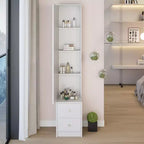 Longueur 11,8 x Largeur 15,7 x Hauteur 63 Armoire de rangement avec miroir simple et élégant, Armoire miroir pleine longueur, Miroir extra large