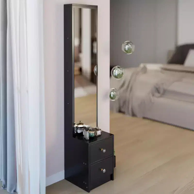 Longueur 11,8 x Largeur 15,7 x Hauteur 63 Armoire de rangement avec miroir simple et élégant, Armoire miroir pleine longueur, Miroir extra large