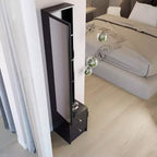 Longueur 11,8 x Largeur 15,7 x Hauteur 63 Armoire de rangement avec miroir simple et élégant, Armoire miroir pleine longueur, Miroir extra large