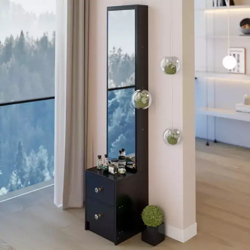 Longueur 11,8 x Largeur 15,7 x Hauteur 63 Armoire de rangement avec miroir simple et élégant, Armoire miroir pleine longueur, Miroir extra large