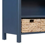 Console d'entrée vintage Whisen, Table d'appoint de canapé avec structure en bois stable, conception résistante et rangement pratique
