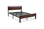 Cadre de lit plateforme avec tête de lit et pied de lit Rangement sous le lit Aucun sommier tapissier requis 12 lattes métalliques Sans bruit