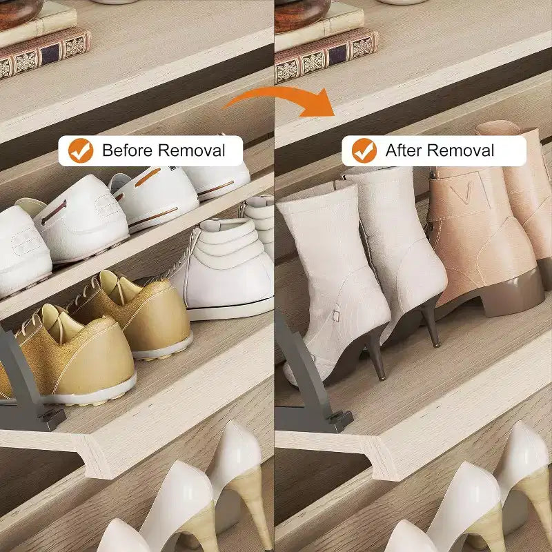 Meuble à chaussures avec tiroirs basculants, meuble à chaussures en bois dissimulé, meuble de rangement à chaussures autoportant pour entrée ou couloir