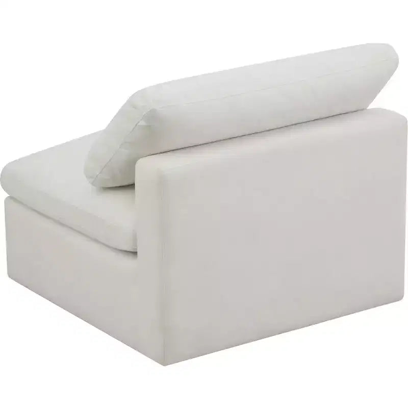 Meridian Furniture, Chaise modulaire sans accoudoirs, confort standard, velours moelleux