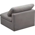 Meridian Furniture, Chaise modulaire sans accoudoirs, confort standard, velours moelleux