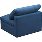 Meridian Furniture, Chaise modulaire sans accoudoirs, confort standard, velours moelleux