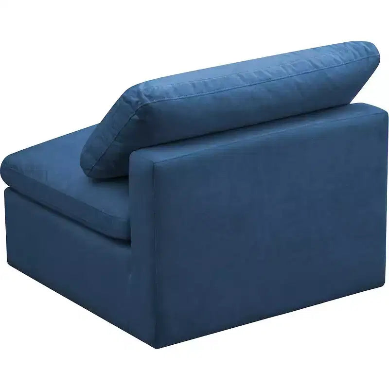 Meridian Furniture, Chaise modulaire sans accoudoirs, confort standard, velours moelleux