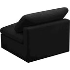 Meridian Furniture, Chaise modulaire sans accoudoirs, confort standard, velours moelleux