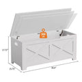 MDF Decorative Storage Stool 39.4 inches - Decorative storage unit, stylish footstool, uniquely shaped legs, multi-functional storage solution.
