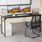 JIONJOY 47 Bureau Informatique - Table d'Écriture pour Bureau à Domicile Renforcée en X, Style Moderne Simple