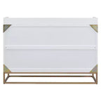 Lit mural escamotable Queen Murphy Bed avec pieds dorés, lit armoire queen size pliant pour chambre d'amis/bureau