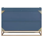 Lit mural escamotable Queen Murphy Bed avec pieds dorés, lit armoire queen size pliant pour chambre d'amis/bureau