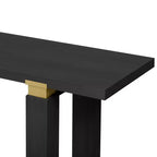 Console Minimaliste avec Rangement, Table d'Entrée en Bois avec Étagère Ouverte, Table de Couloir Style Ferme