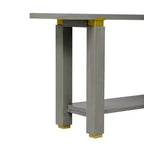 Console Minimaliste avec Rangement, Table d'Entrée en Bois avec Étagère Ouverte, Table de Couloir Style Ferme