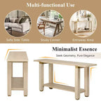 Console Minimaliste avec Rangement, Table d'Entrée en Bois avec Étagère Ouverte, Table de Couloir Style Ferme