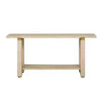 Console Minimaliste avec Rangement, Table d'Entrée en Bois avec Étagère Ouverte, Table de Couloir Style Ferme
