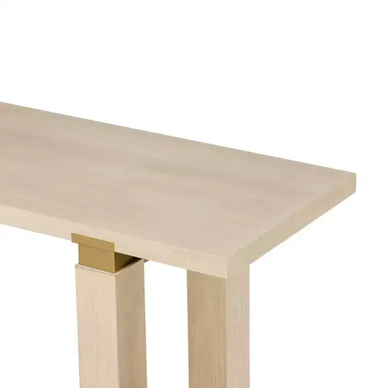 Console Minimaliste avec Rangement, Table d'Entrée en Bois avec Étagère Ouverte, Table de Couloir Style Ferme