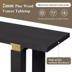 Console Minimaliste avec Rangement, Table d'Entrée en Bois avec Étagère Ouverte, Table de Couloir Style Ferme