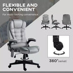 Fauteuil de bureau de direction 6 points chauffant, fauteuil de bureau de massage vibrant à dossier haut en velours