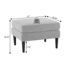 Pouf HomeStock Marlow style milieu de siècle