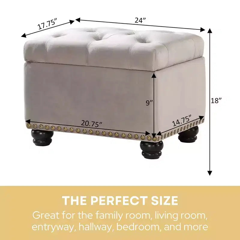 HomeStock Confort 5e Avenue Pouf de rangement
