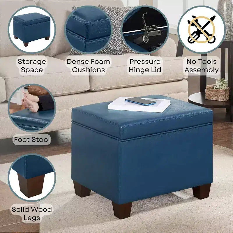 Pouf de rangement Madison HomeStock