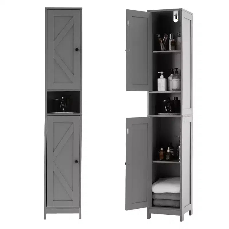 Ensemble de meubles de salle de bain modernes | Solution de rangement durable et peu encombrante | Ensemble complet pour une organisation de salle de bain élégante et fonctionnelle