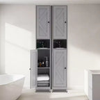 Ensemble de meubles de salle de bain modernes | Solution de rangement durable et peu encombrante | Ensemble complet pour une organisation de salle de bain élégante et fonctionnelle