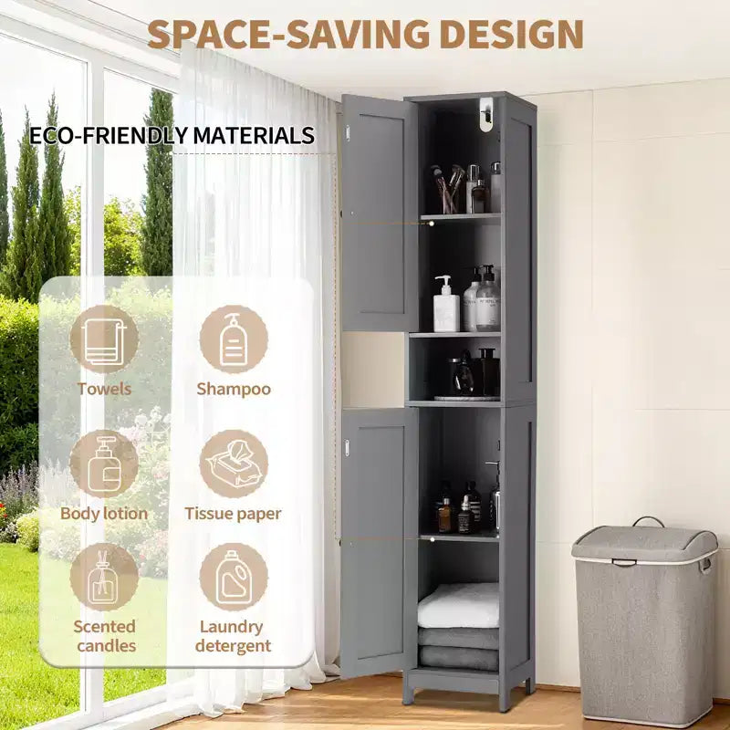 Ensemble de meubles de salle de bain modernes | Solution de rangement durable et peu encombrante | Ensemble complet pour une organisation de salle de bain élégante et fonctionnelle