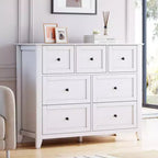 Commode Acekool à 7 tiroirs, en bois, moderne, tiroirs de rangement profonds et plateau large, dispositif anti-basculement de sécurité, pour chambre à coucher, salon