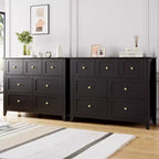 Commode Acekool à 7 tiroirs, en bois, moderne, tiroirs de rangement profonds et plateau large, dispositif anti-basculement de sécurité, pour chambre à coucher, salon