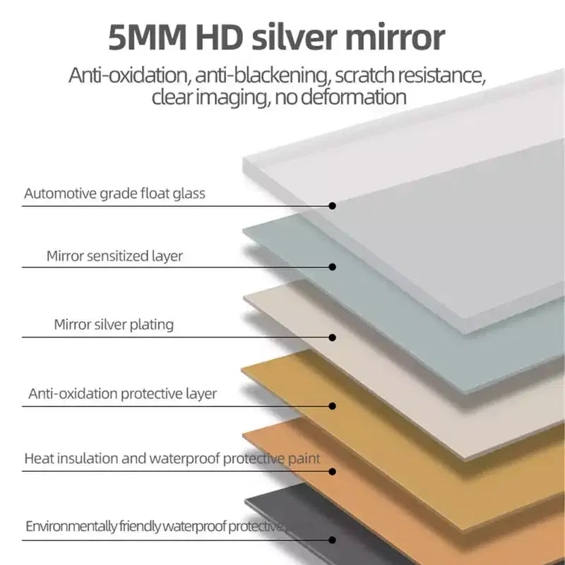 Miroir rectangulaire pleine longueur GDFStudio Kaia moderne 65H avec 3 modes d'éclairage