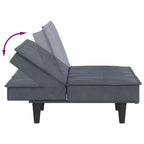 vidaXL Canapé-lit convertible avec porte-gobelets pour salon Velours