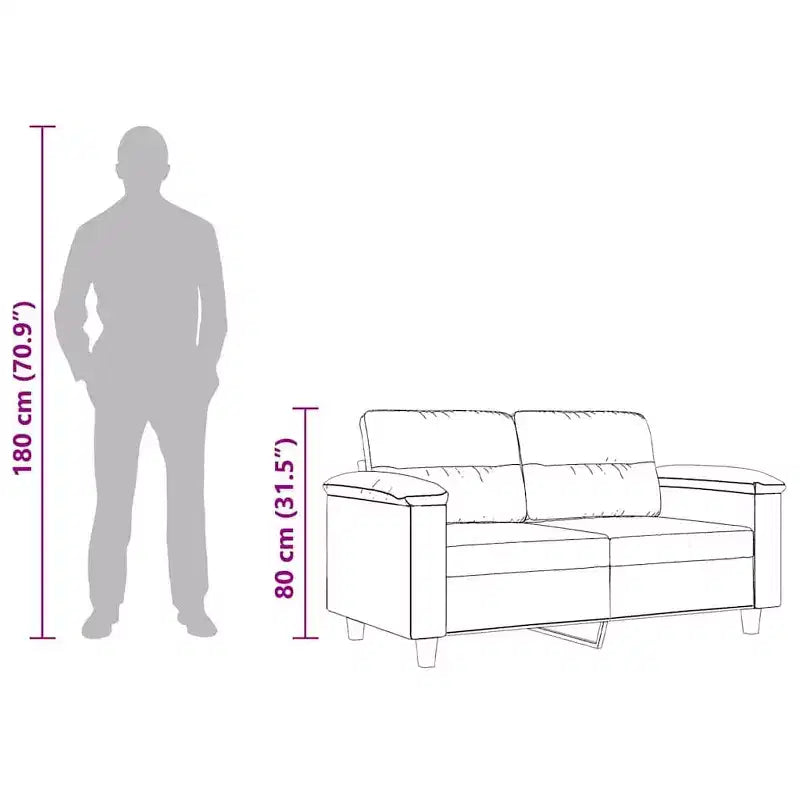 vidaXL Fauteuil club rembourré pour salon en tissu microfibre