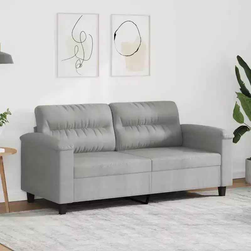 vidaXL Fauteuil club rembourré pour salon en tissu microfibre