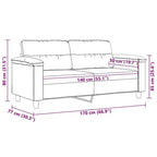 vidaXL Fauteuil club rembourré pour salon en tissu microfibre
