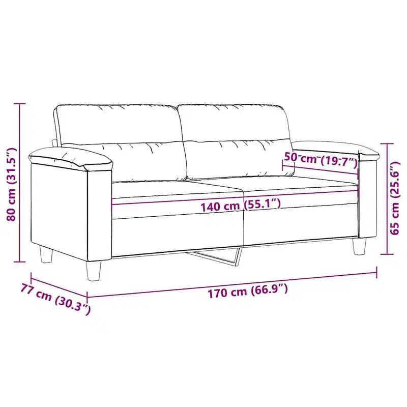 vidaXL Fauteuil club rembourré pour salon en tissu microfibre