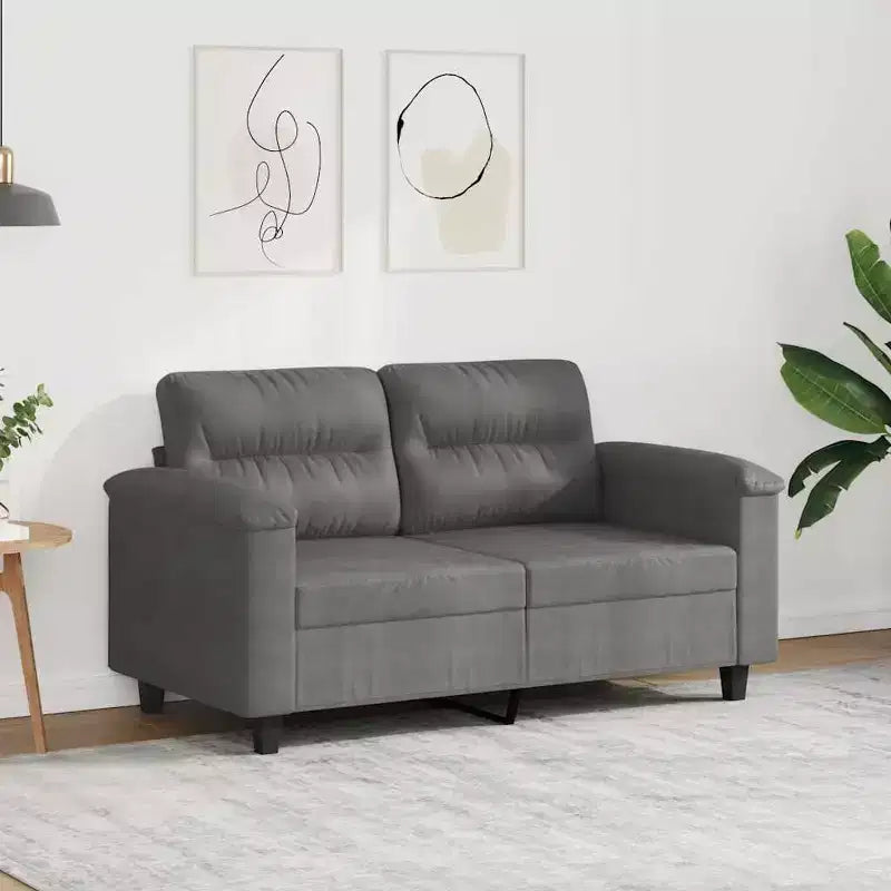 vidaXL Fauteuil club rembourré pour salon en tissu microfibre