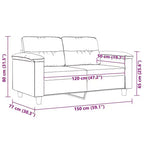 vidaXL Fauteuil club rembourré pour salon en tissu microfibre
