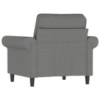vidaXL Fauteuil gris foncé 23,6 Tissu