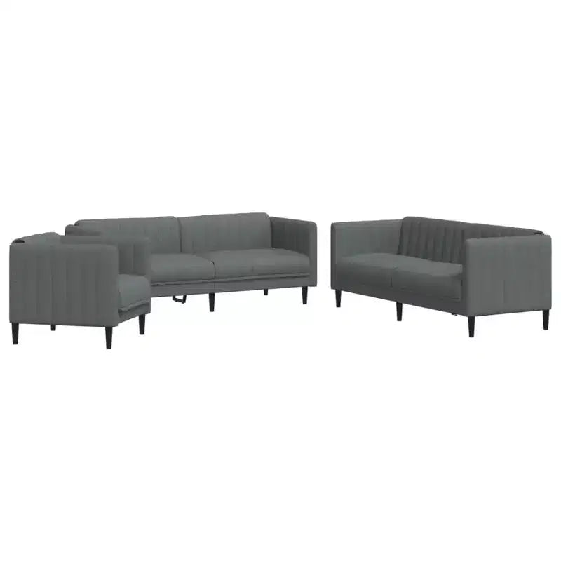 vidaXL Ensemble de canapés Fauteuil TV de salon rembourré en tissu
